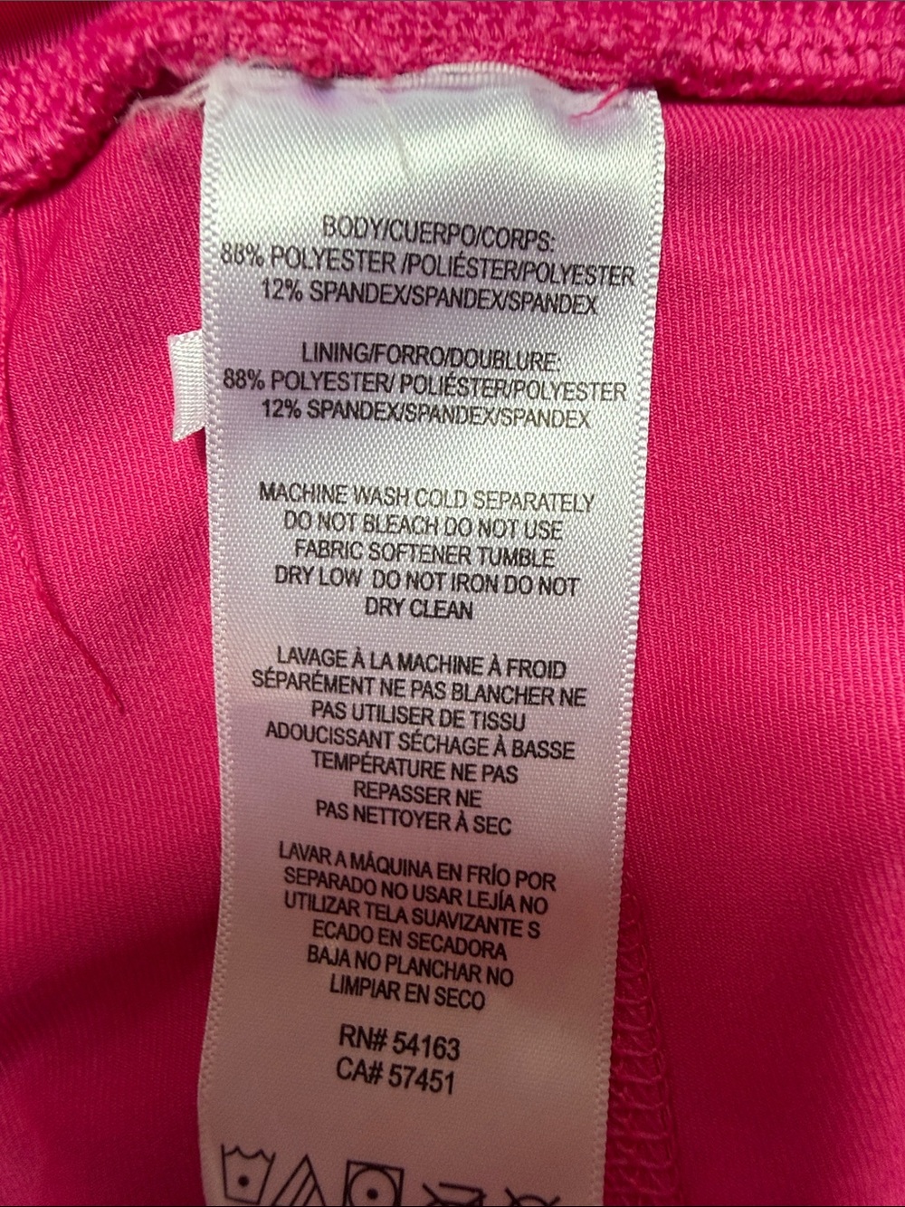 Calvin Klein Performance Stretch Fuchsia Tiered Ruffle Skort Medium - Picture 10 of 10